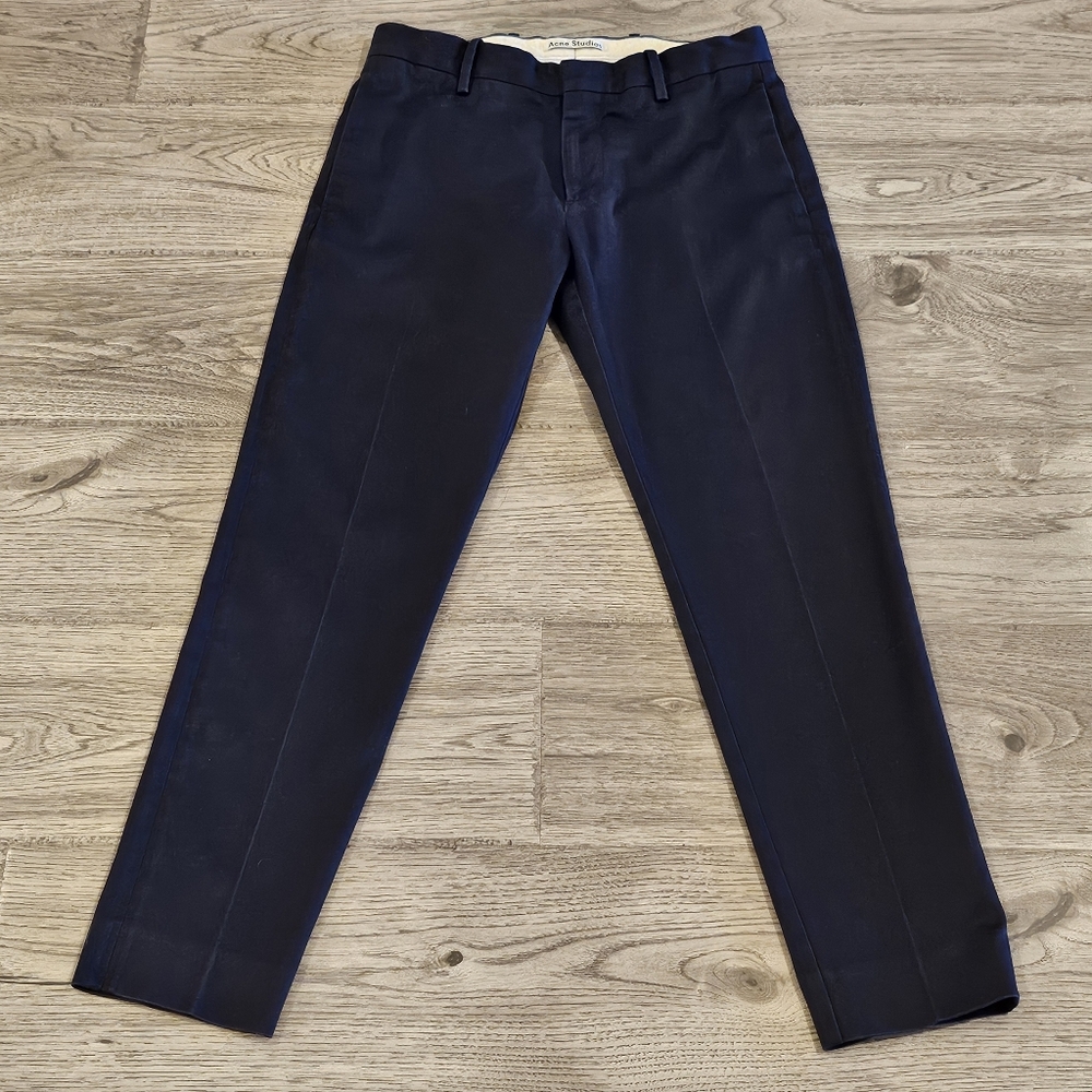 Acne Studio Men's Navy Dress Pants
